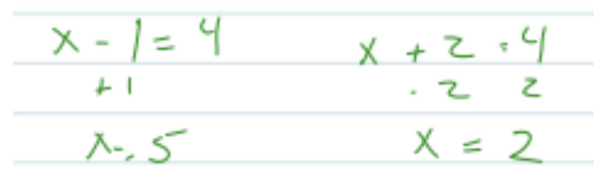 Aaron’s Algebraic Work for Question 7