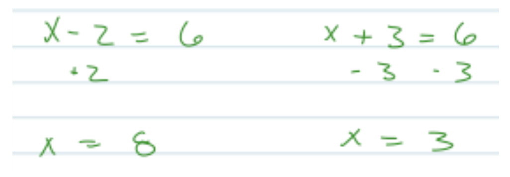 Aaron’s Algebraic Work Question 8