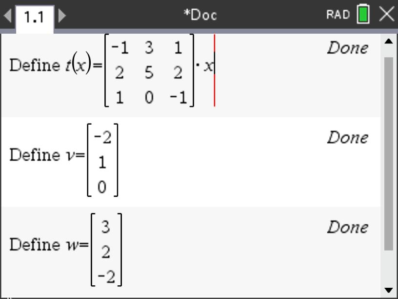Defining on TI-Nspire CX II CAS