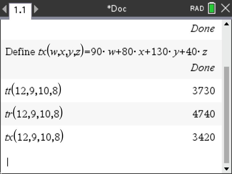 Mia’s Group’s Functions with Prices