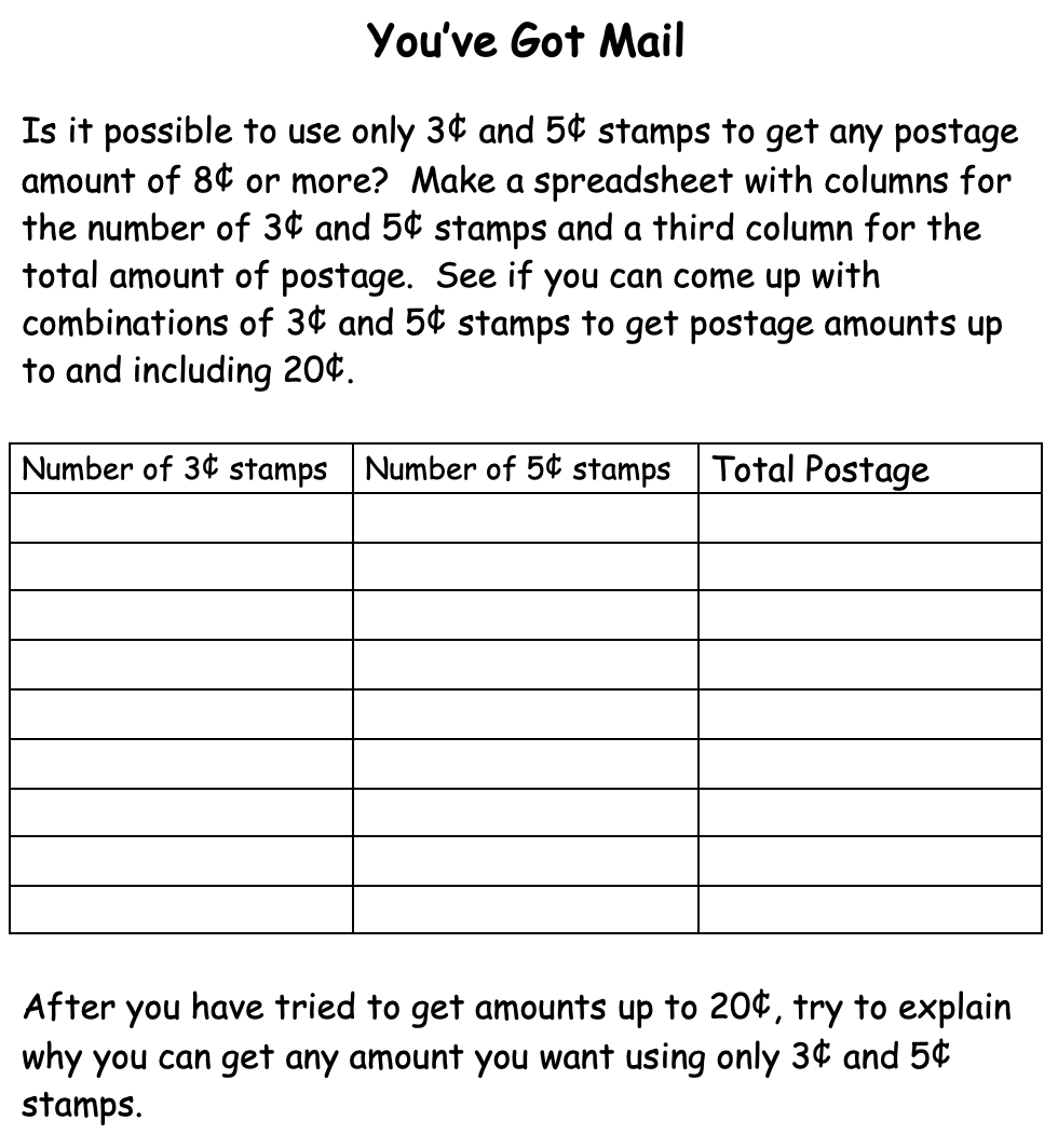 You’ve Got Mail Activity